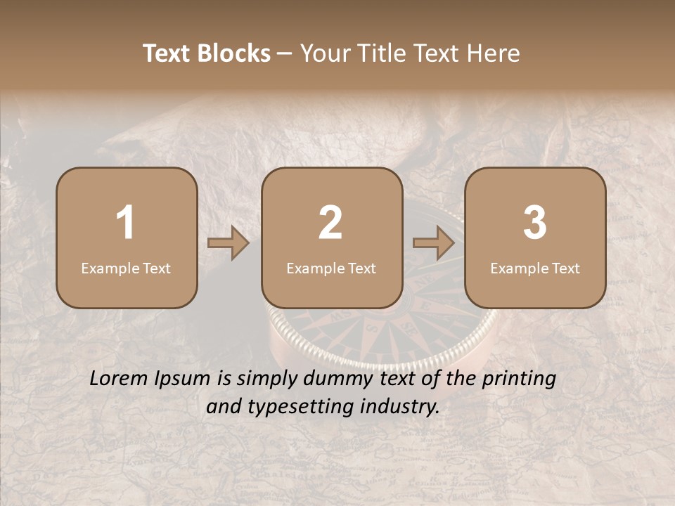 Direction Grunge Sea PowerPoint Template