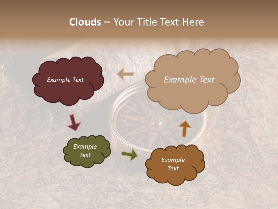 Direction Grunge Sea PowerPoint Template