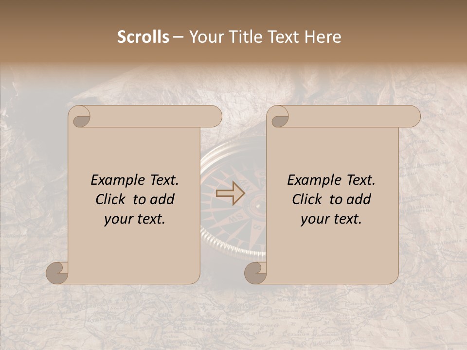 Direction Grunge Sea PowerPoint Template