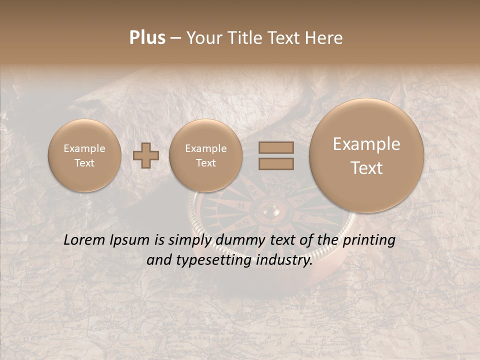 Direction Grunge Sea PowerPoint Template