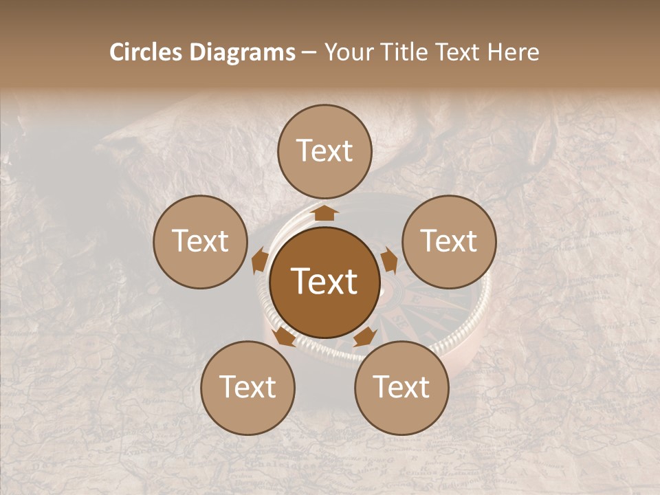 Direction Grunge Sea PowerPoint Template