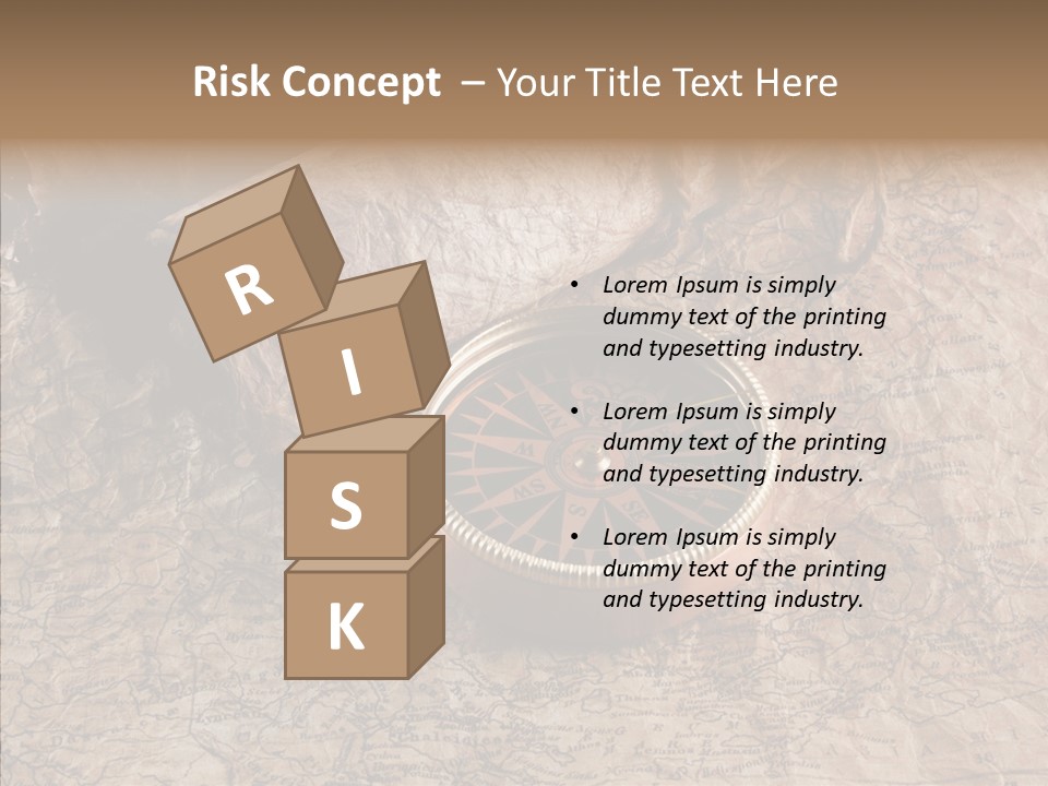 Direction Grunge Sea PowerPoint Template