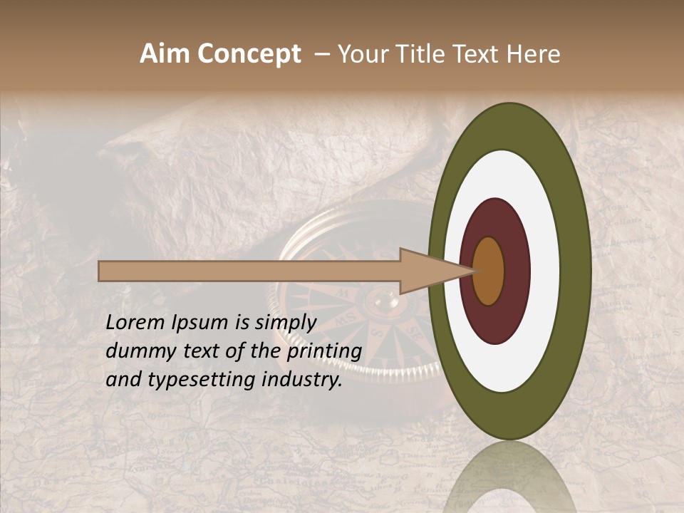 Direction Grunge Sea PowerPoint Template