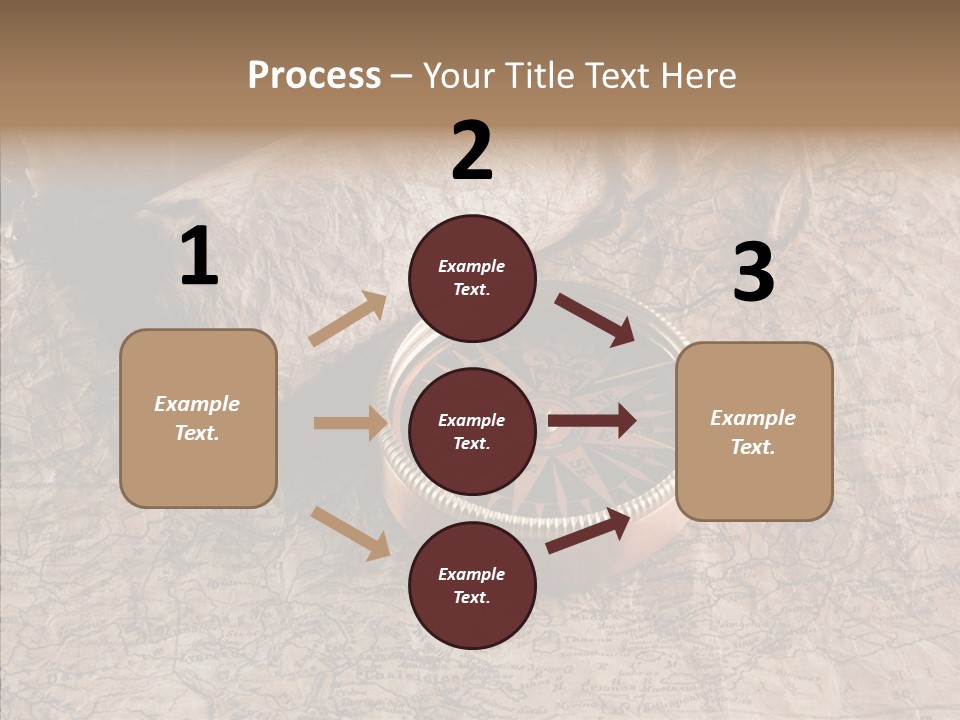 Direction Grunge Sea PowerPoint Template