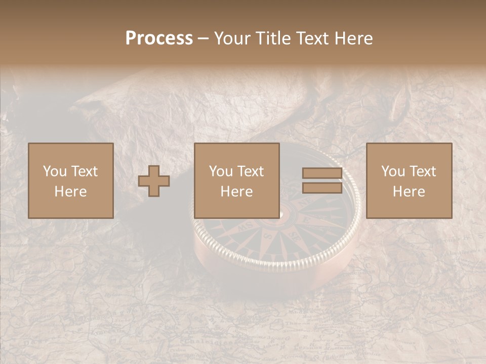 Direction Grunge Sea PowerPoint Template