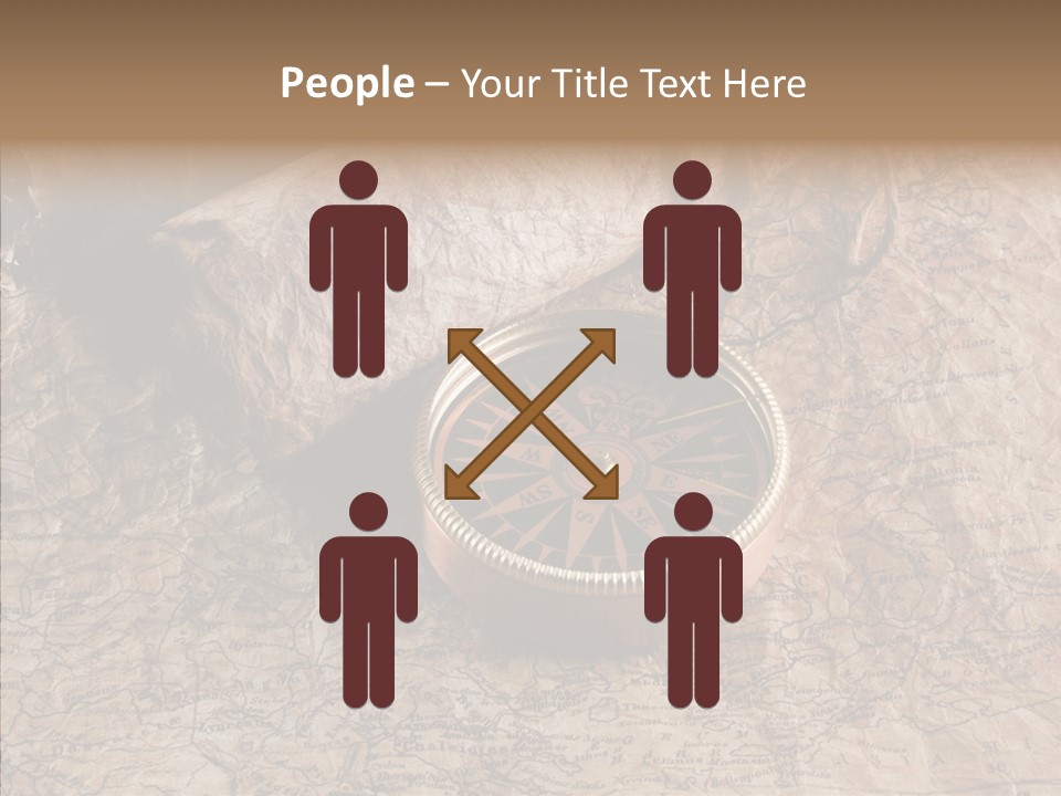 Direction Grunge Sea PowerPoint Template