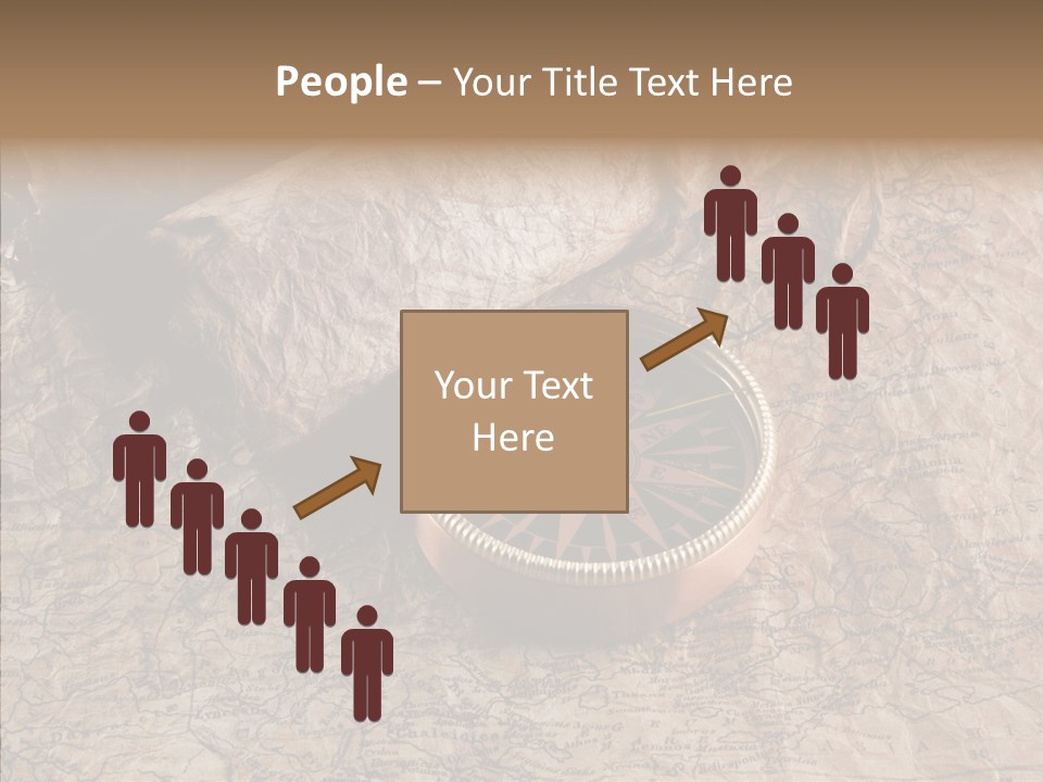 Direction Grunge Sea PowerPoint Template