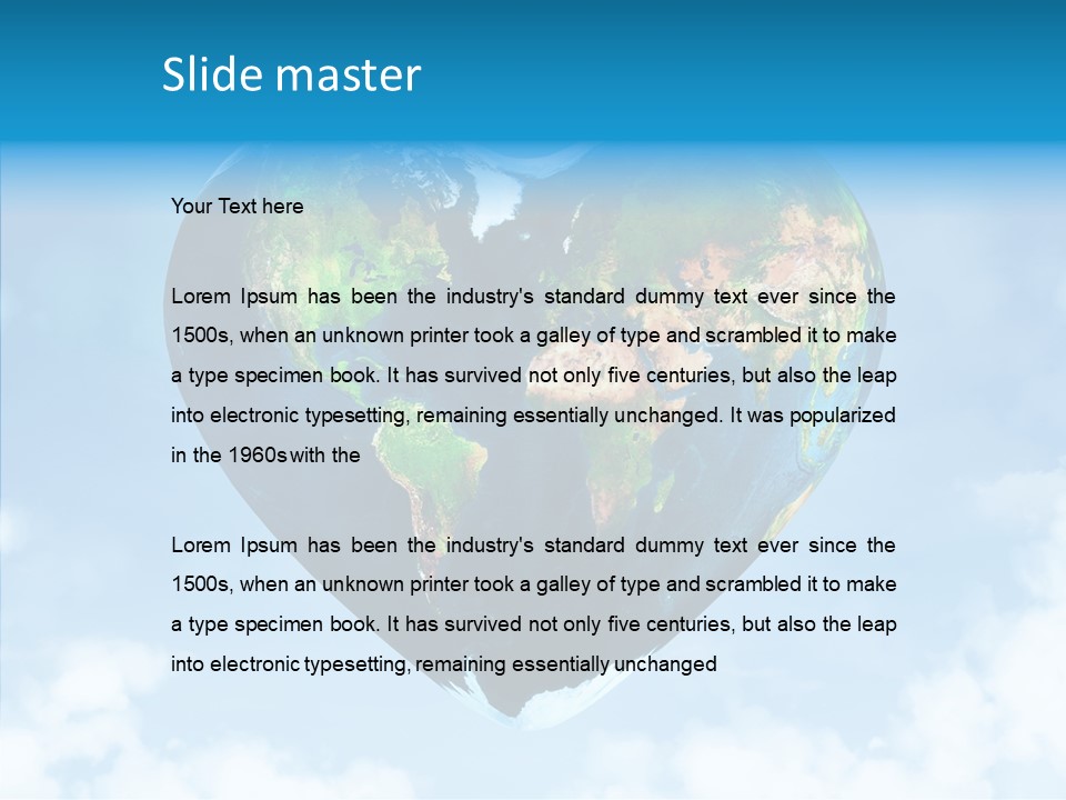 Environmental Ocean Abstract PowerPoint Template