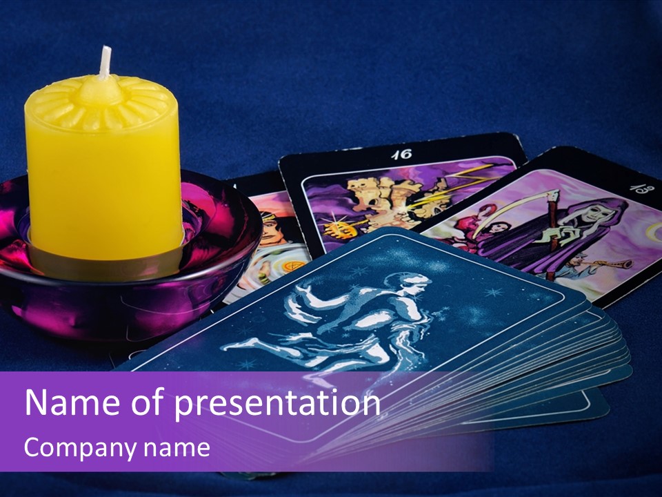 Card Magic Paranormal PowerPoint Template