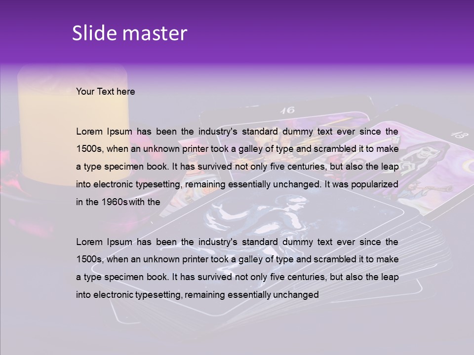 Card Magic Paranormal PowerPoint Template