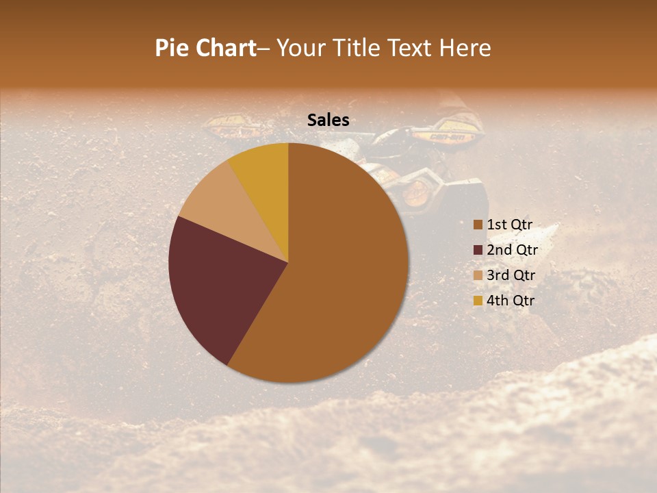 Racing Biker Mud PowerPoint Template