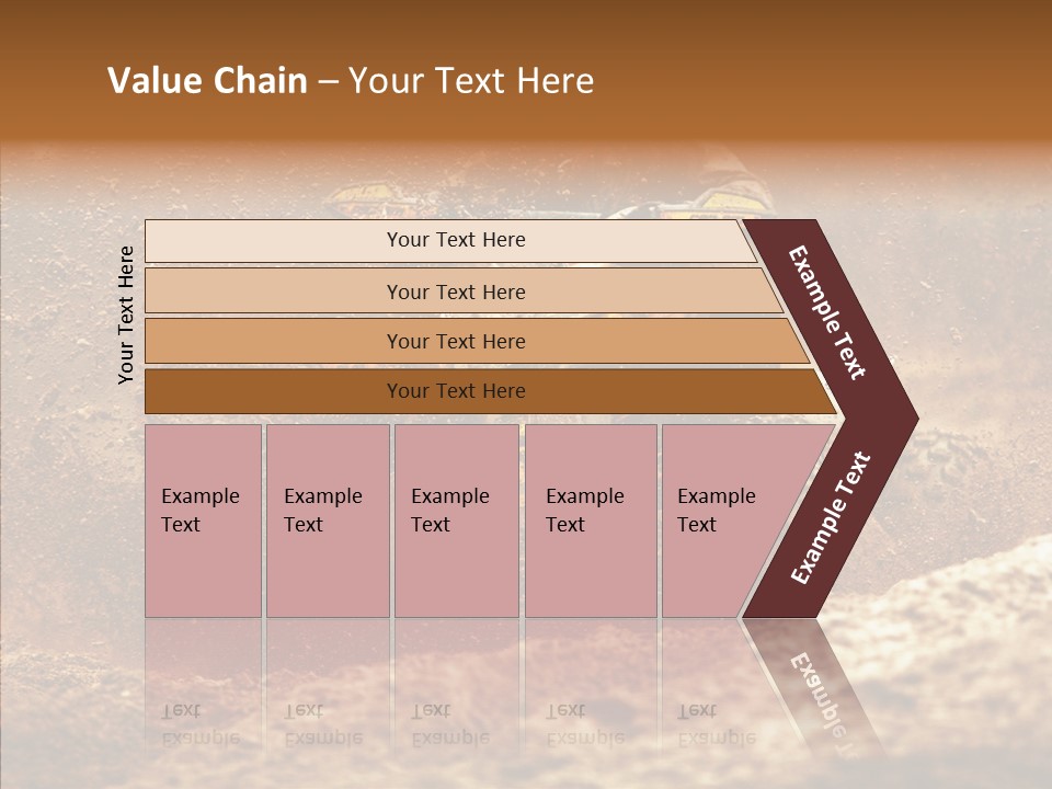 Racing Biker Mud PowerPoint Template