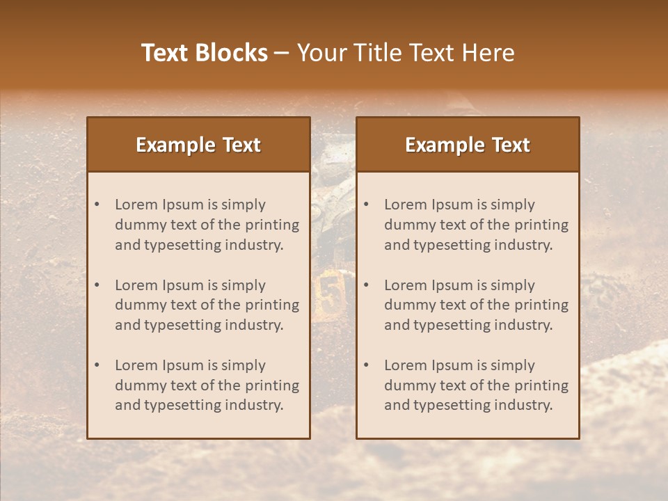 Racing Biker Mud PowerPoint Template