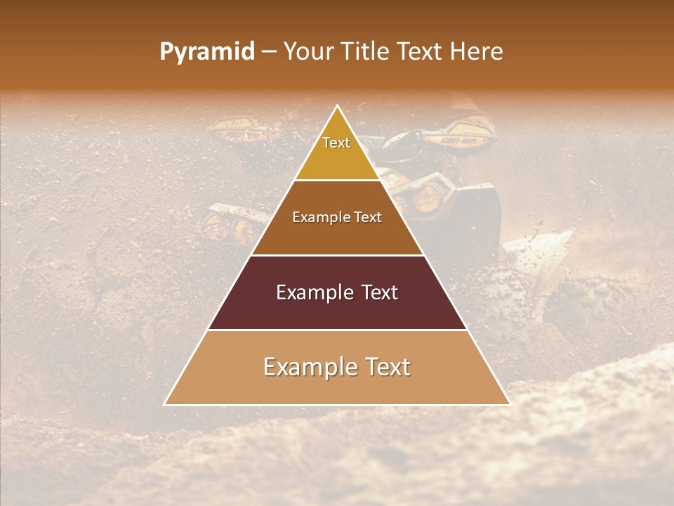 Racing Biker Mud PowerPoint Template