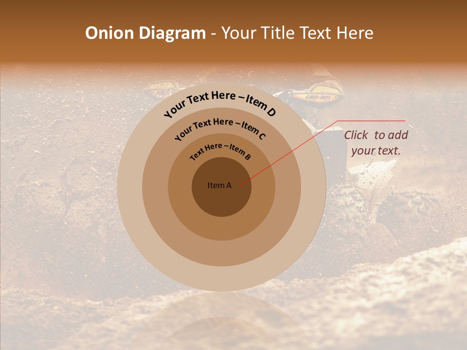 Racing Biker Mud PowerPoint Template