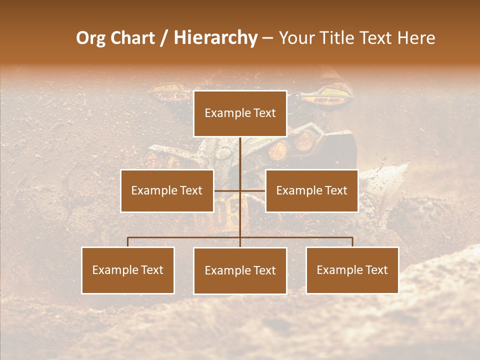 Racing Biker Mud PowerPoint Template
