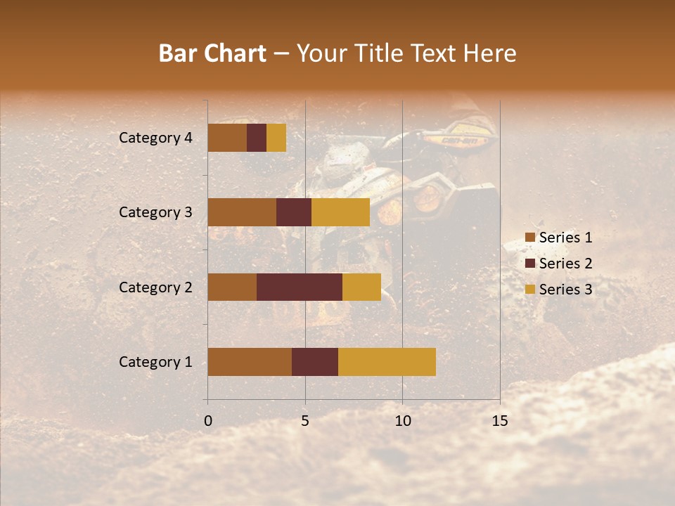 Racing Biker Mud PowerPoint Template