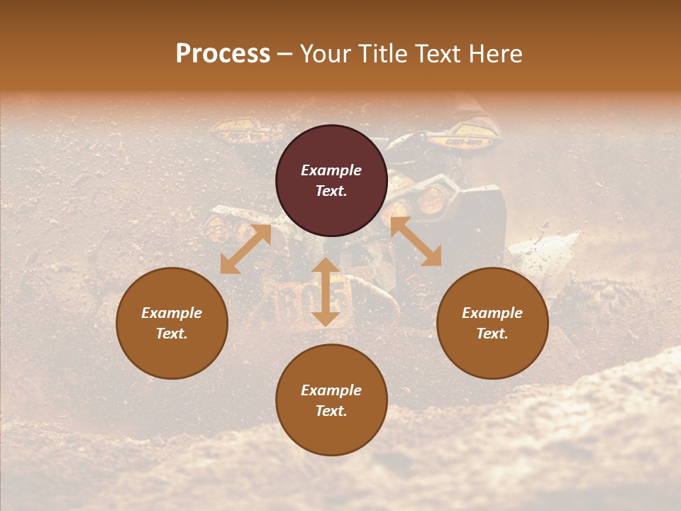 Racing Biker Mud PowerPoint Template