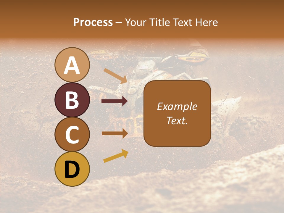 Racing Biker Mud PowerPoint Template