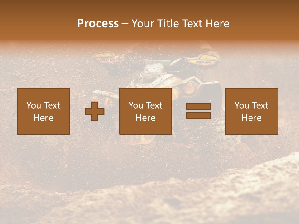 Racing Biker Mud PowerPoint Template