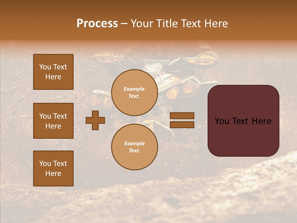 Racing Biker Mud PowerPoint Template