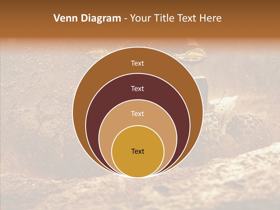 Racing Biker Mud PowerPoint Template