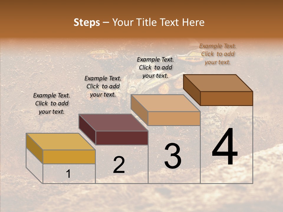 Racing Biker Mud PowerPoint Template