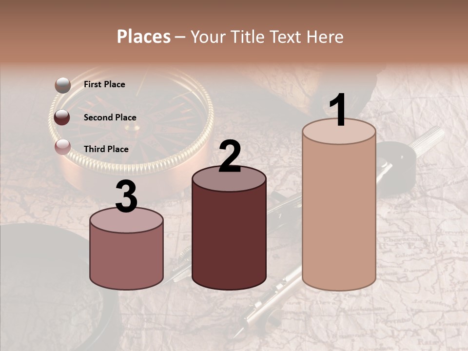 Geography Boat Art PowerPoint Template