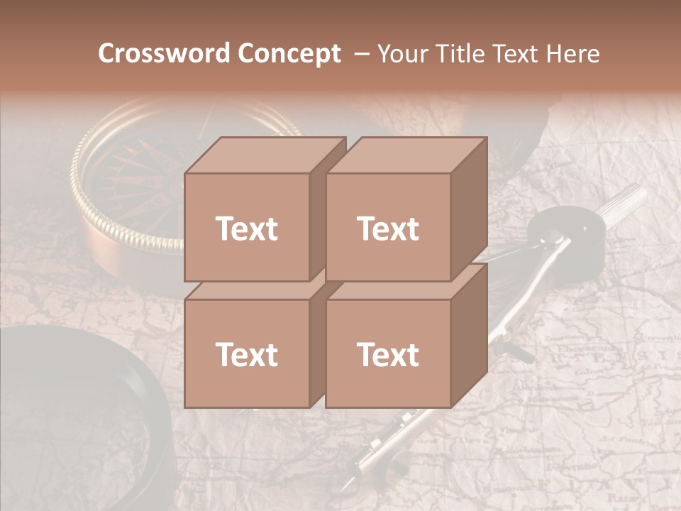 Geography Boat Art PowerPoint Template