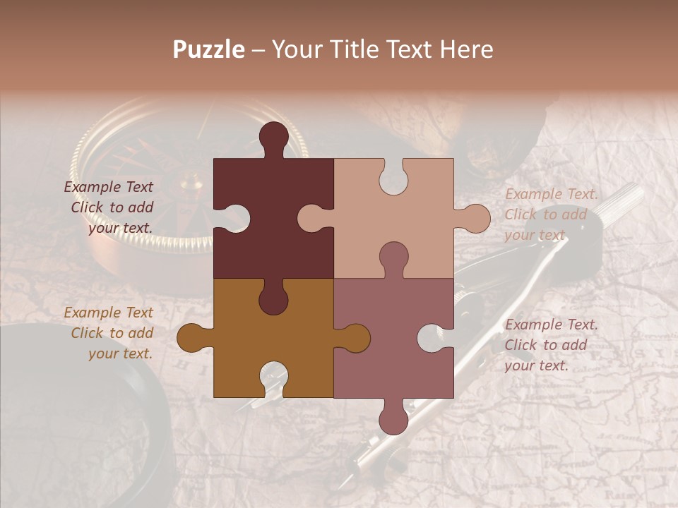 Geography Boat Art PowerPoint Template