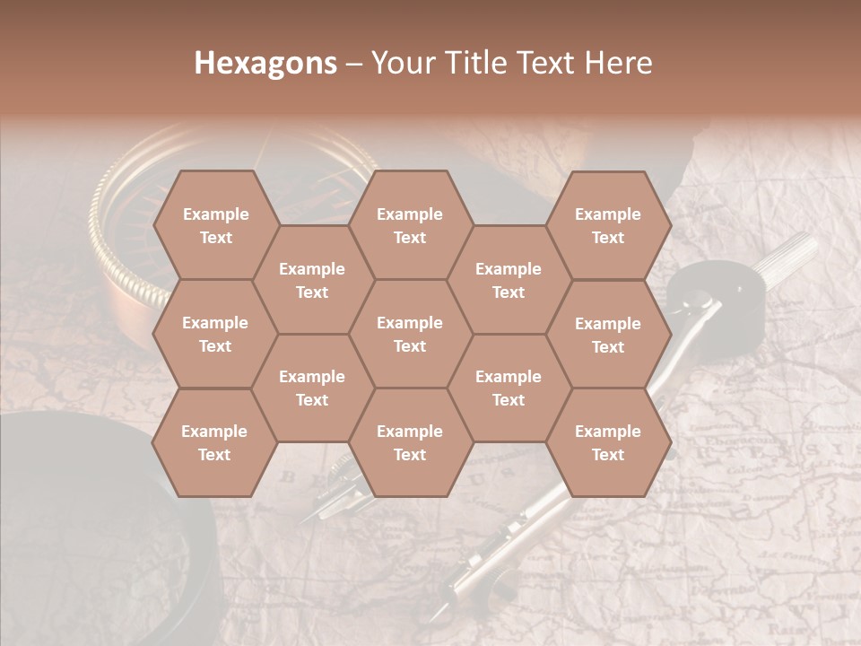 Geography Boat Art PowerPoint Template