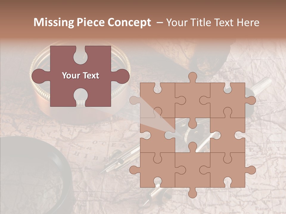 Geography Boat Art PowerPoint Template