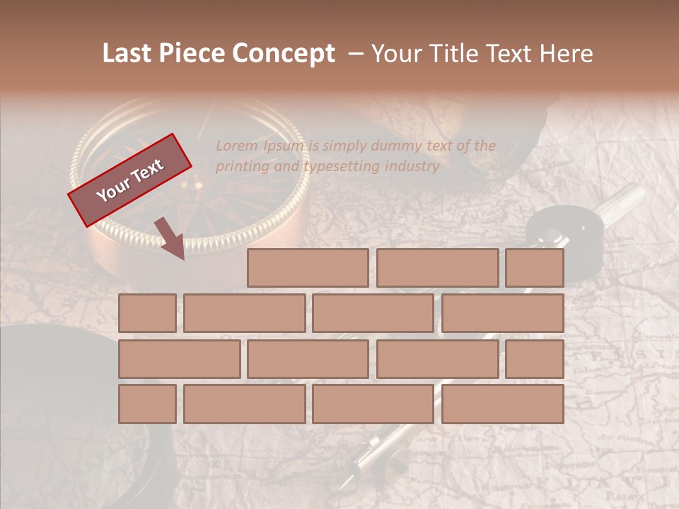 Geography Boat Art PowerPoint Template