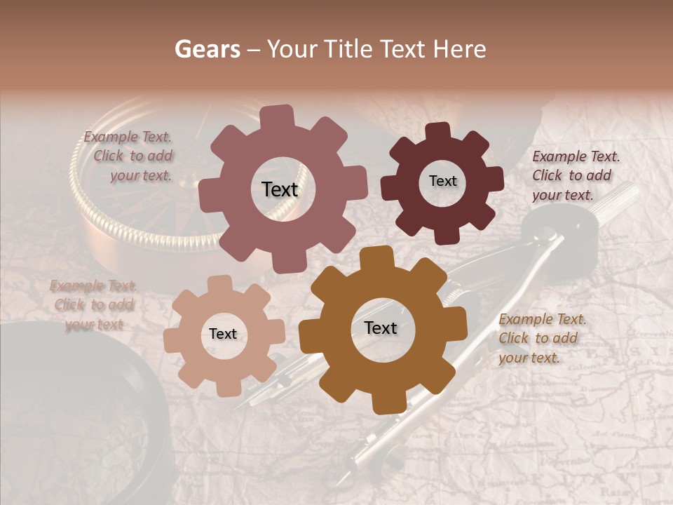 Geography Boat Art PowerPoint Template