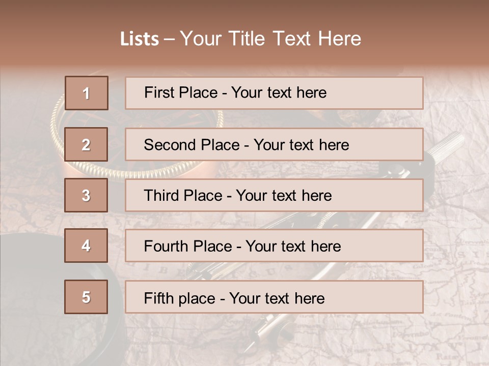 Geography Boat Art PowerPoint Template