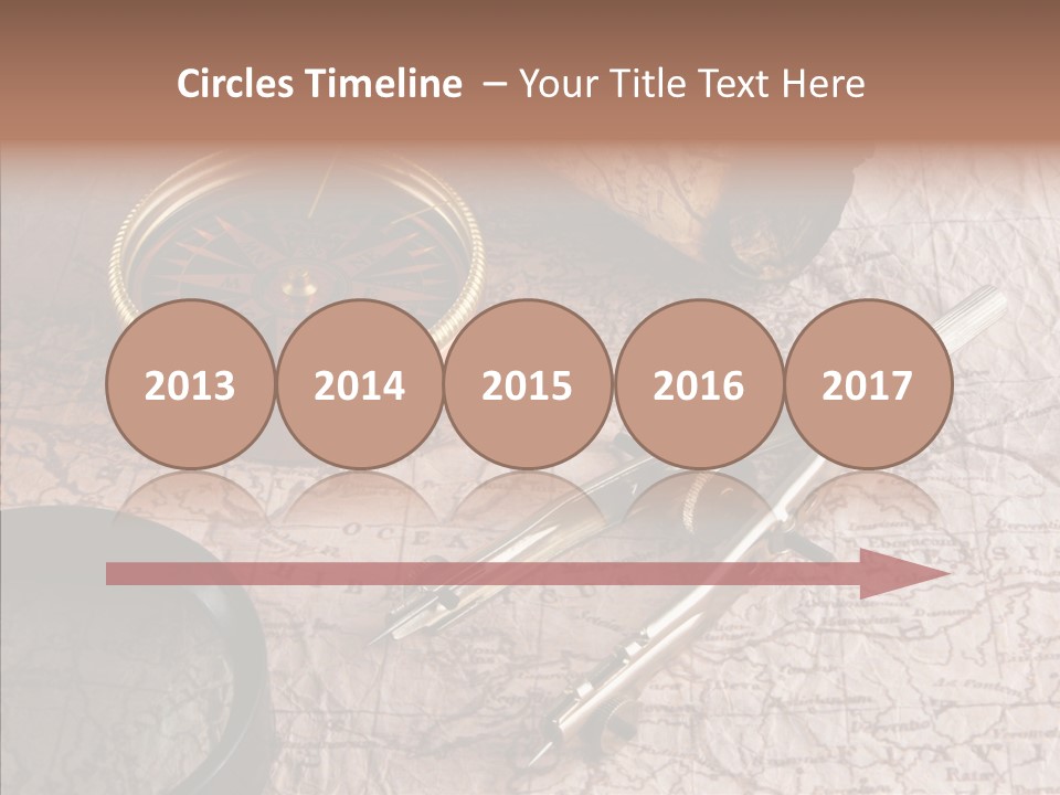 Geography Boat Art PowerPoint Template