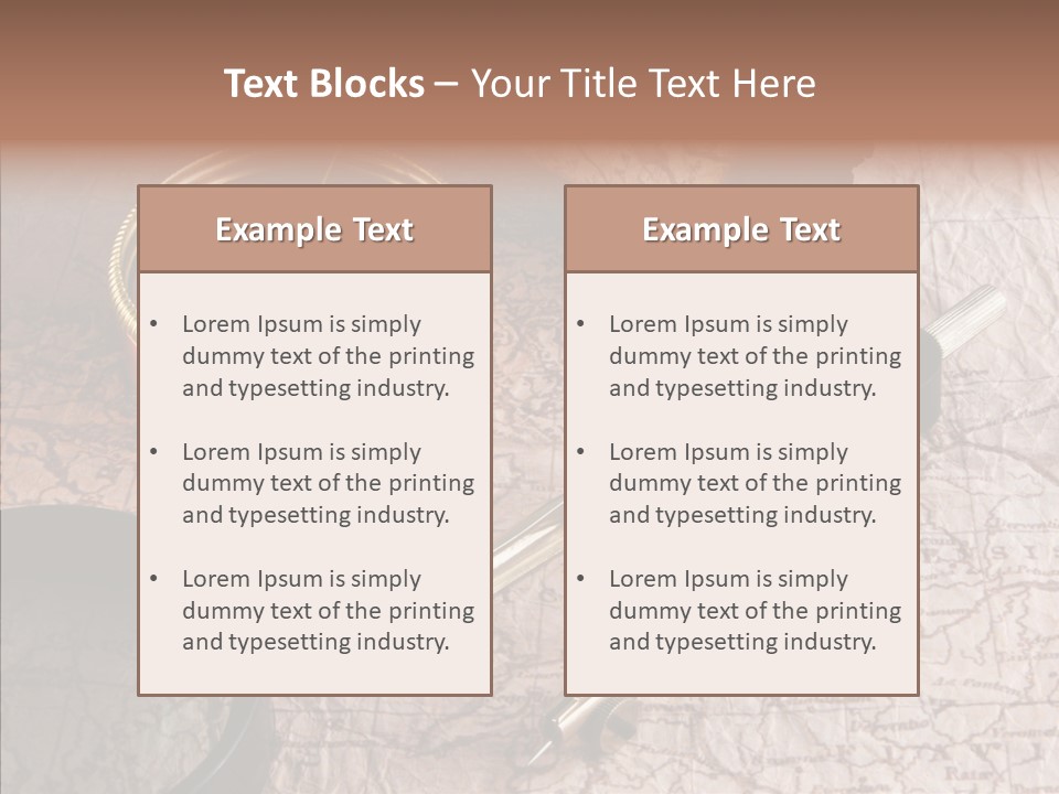 Geography Boat Art PowerPoint Template
