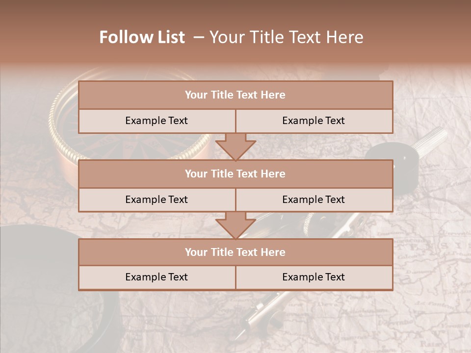 Geography Boat Art PowerPoint Template
