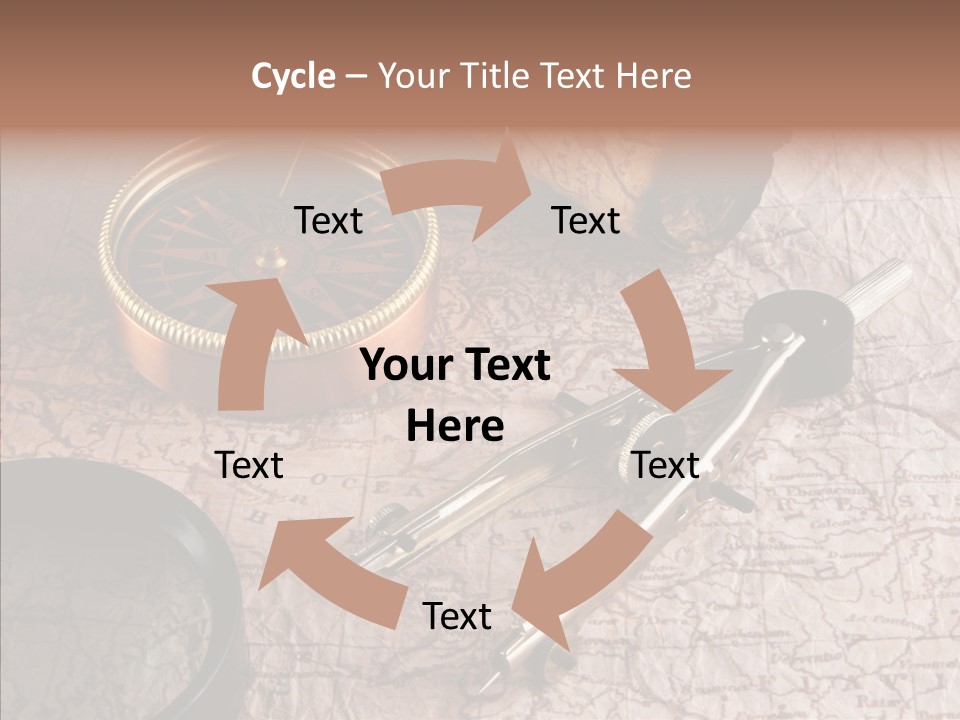 Geography Boat Art PowerPoint Template