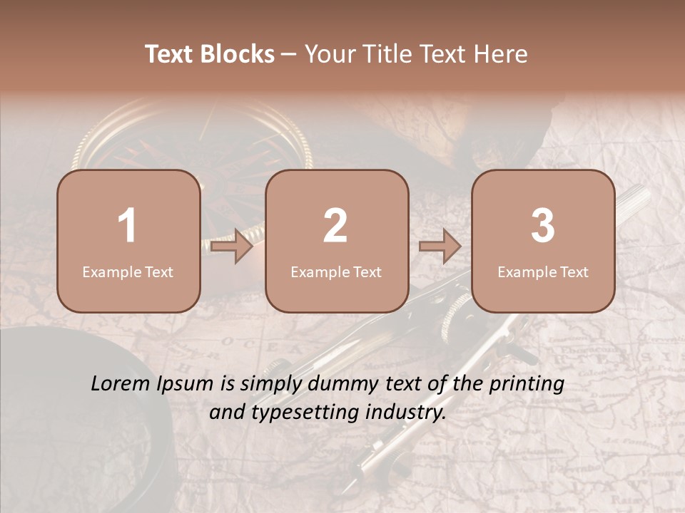 Geography Boat Art PowerPoint Template
