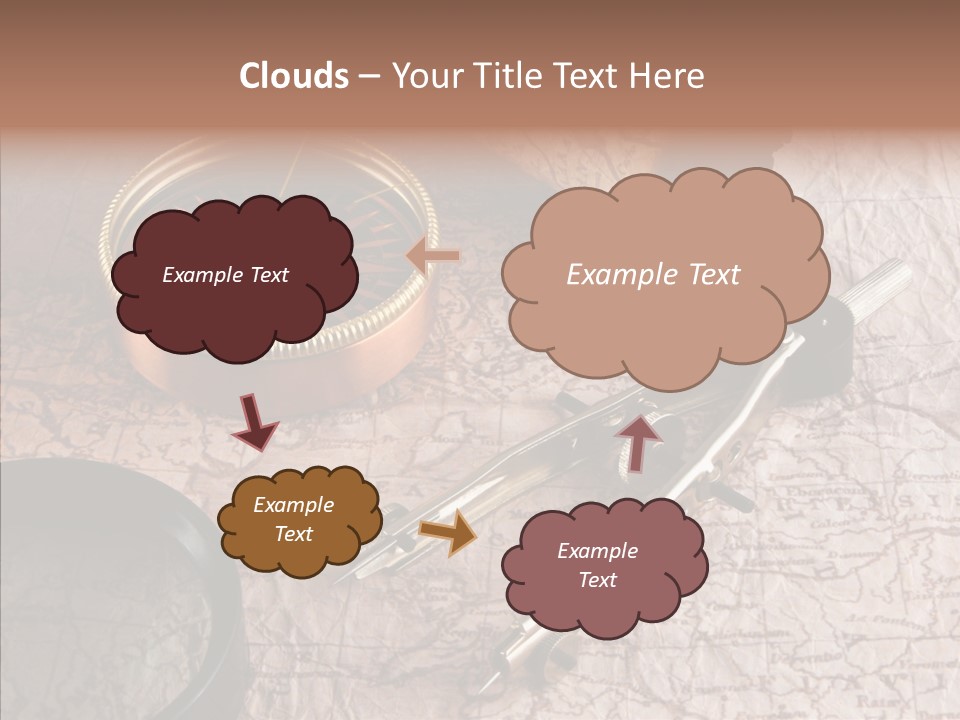 Geography Boat Art PowerPoint Template
