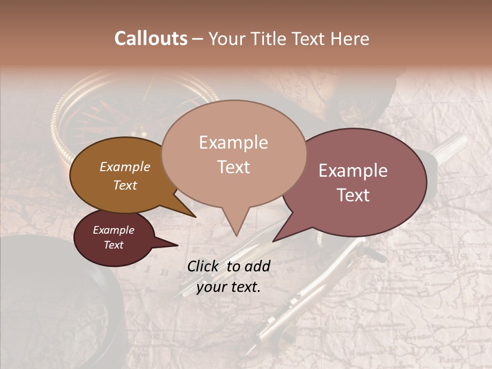 Geography Boat Art PowerPoint Template