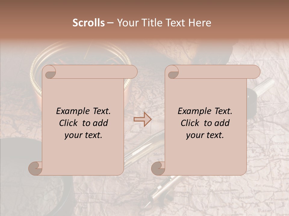 Geography Boat Art PowerPoint Template