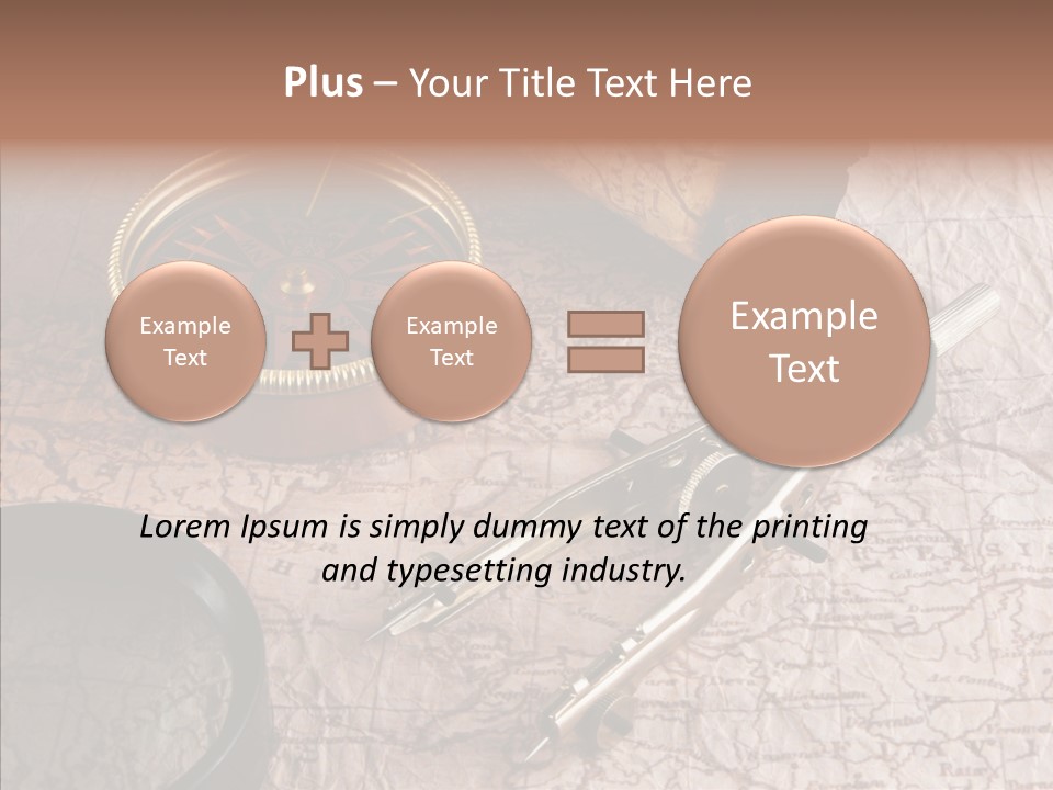 Geography Boat Art PowerPoint Template
