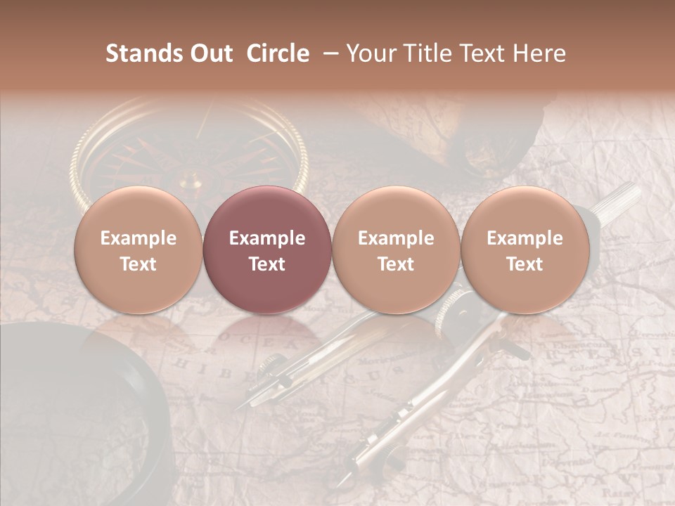 Geography Boat Art PowerPoint Template