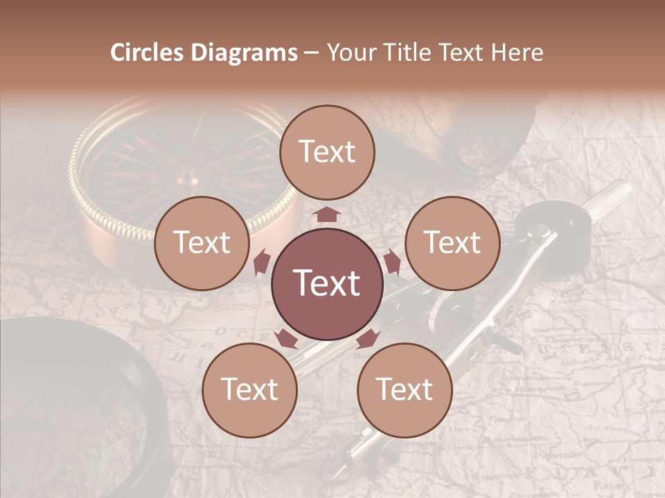 Geography Boat Art PowerPoint Template