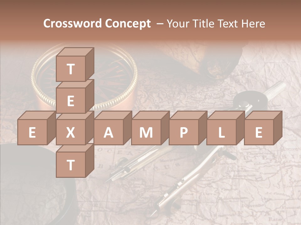 Geography Boat Art PowerPoint Template