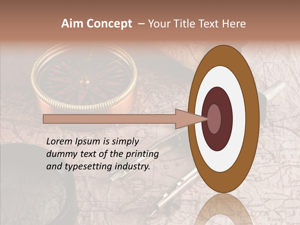 Geography Boat Art PowerPoint Template