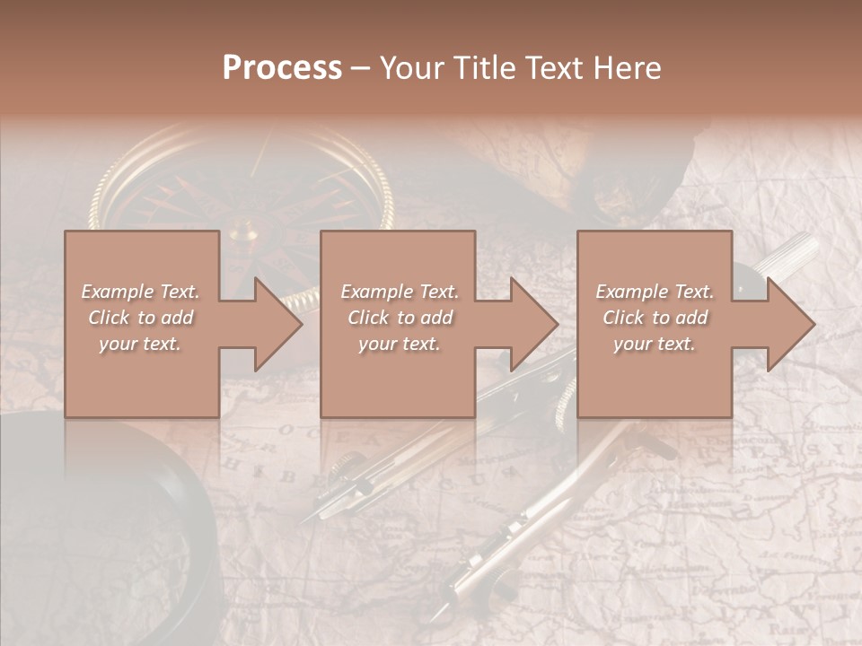 Geography Boat Art PowerPoint Template