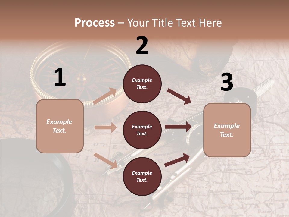 Geography Boat Art PowerPoint Template